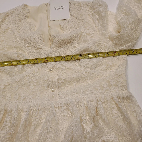 NWT Bluestreak Ivory Lace Dress - Picture 7 of 12
